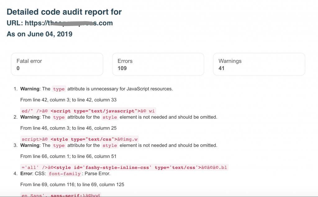 Code Audit Report