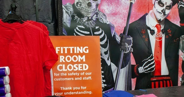 halloween safety sign board