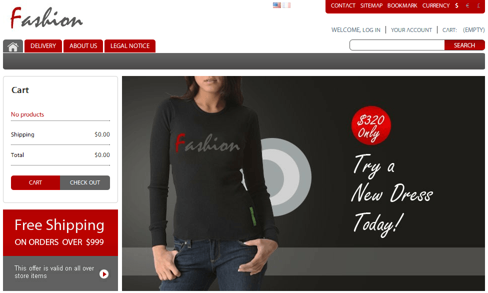 A Fashionable Theme for a Fashion Website