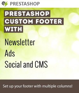 PrestaShop Custom Footer Module that Brings Change To Your Website