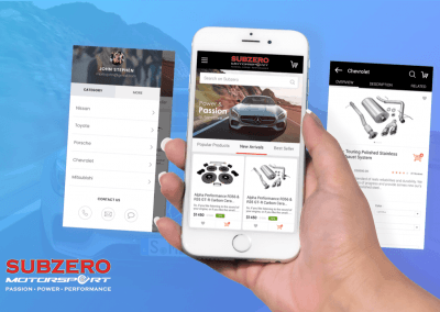 Subzero Motorsports mCommerce Application