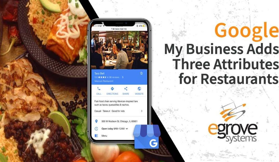 Google My Business Adds Three Attributes for Restaurants