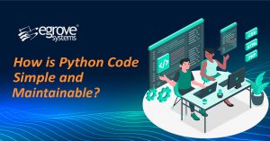 How is Python code simple and maintainable?