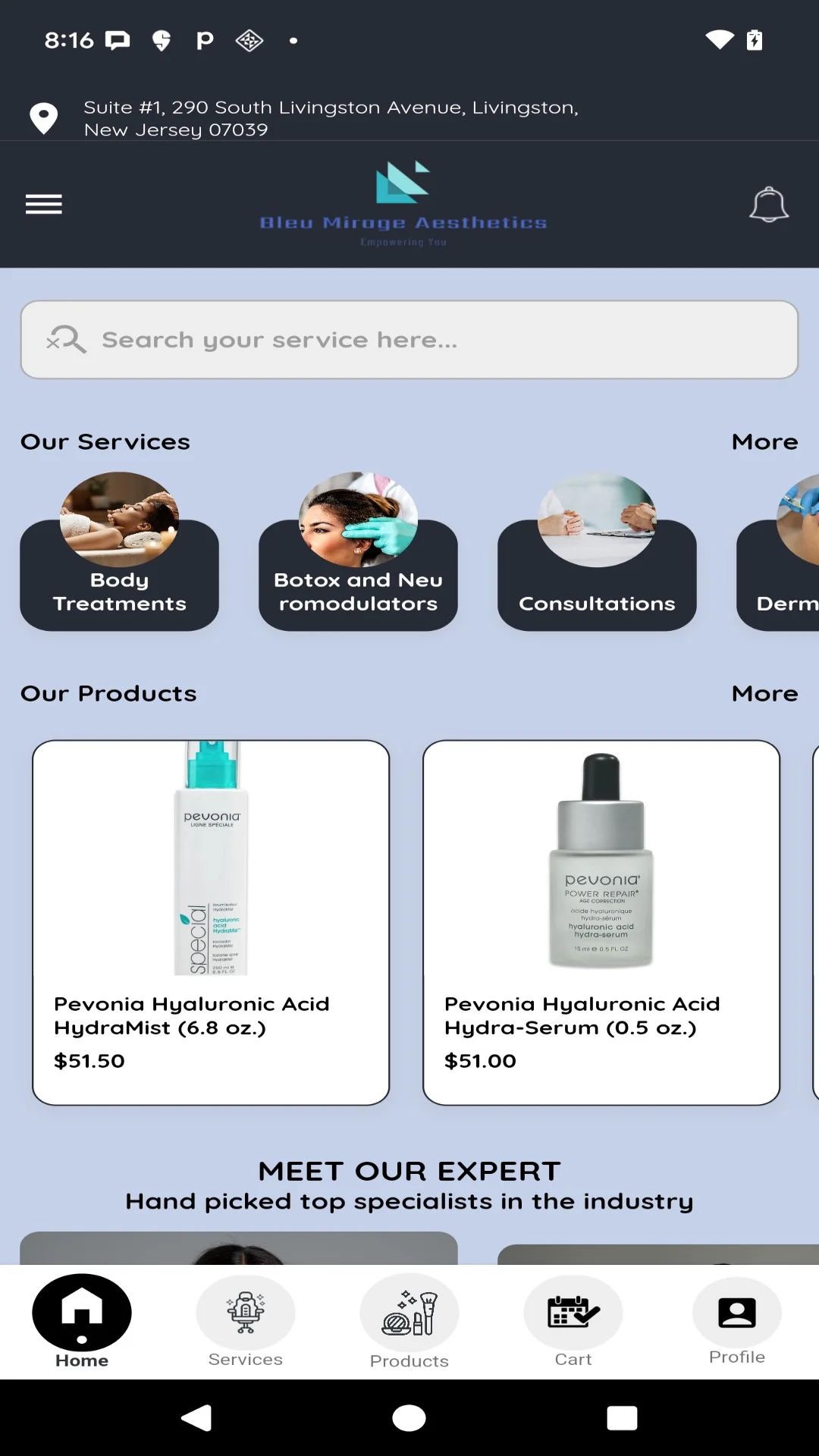 Bleu Mirage Aesthetics