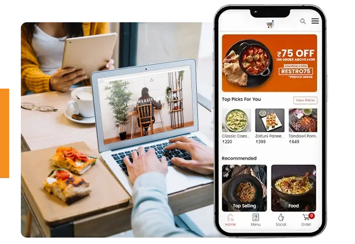 Free Restaurant Website Mobile App
