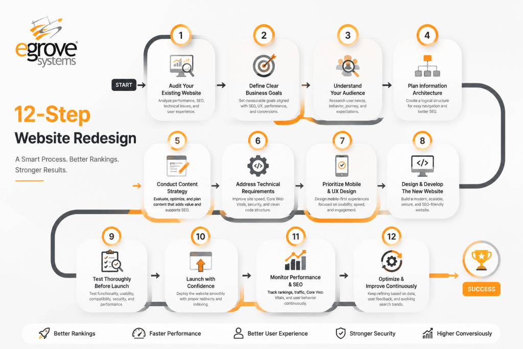 12 steps for website resigning
