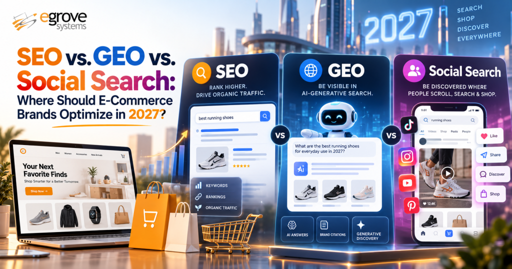 SEO vs. GEO vs. Social Search: Where Should E-Commerce Brands Optimize in 2027?