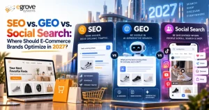 SEO vs. GEO vs. Social Search: Where Should E-Commerce Brands Optimize in 2027?